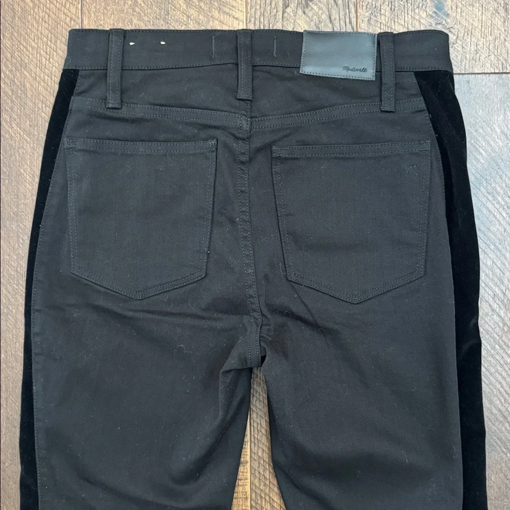 Madewell 9" Mid-Rise Skinny Jeans: Velvet Tuxedo Stripe Edition - Picture 13 of 14